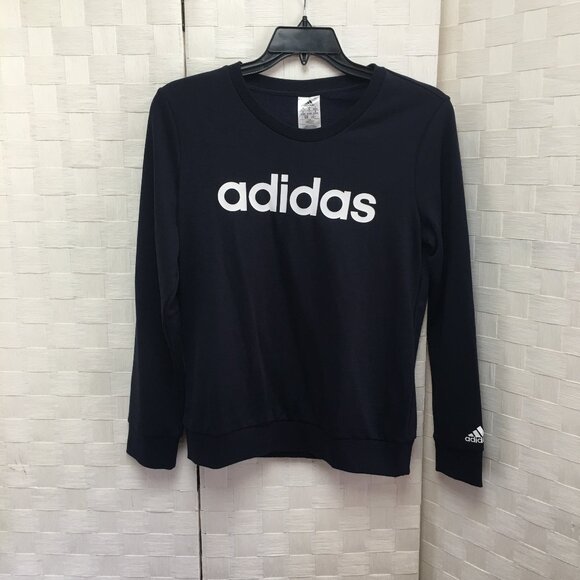 Navy adidas sweatshirt size medium - Picture 1 of 7